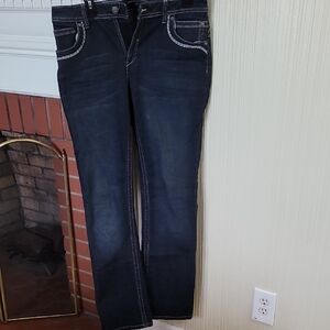 Cato Dark Blue Straight Leg Jeans